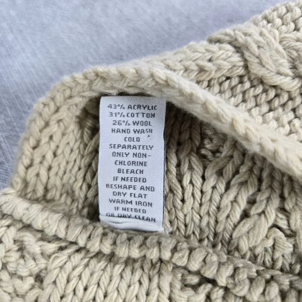 Pure Jill Womens Knit Infinity Circle Scarf EUC Coastal Beachy Classic Winter